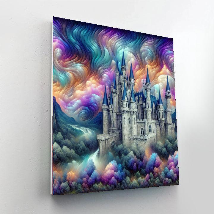 Fantasy Castle Enchantment Painting By Numbers Kit