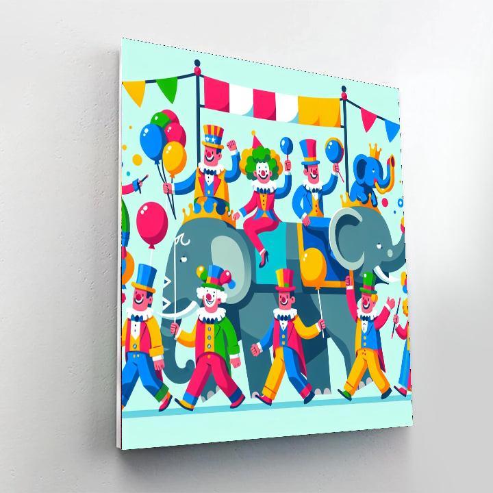 Circus Parade Paint By Numbers Art