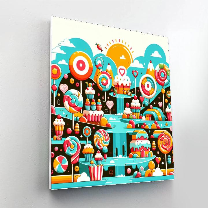 Artistic Adventure In Candy Land Paint By Color