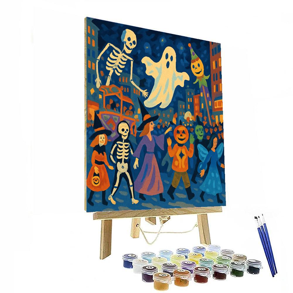 Halloween Parade - Usa Painting By Numbers Kit