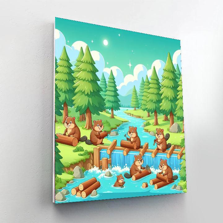 Busy Little Beavers Paint By Numbers
