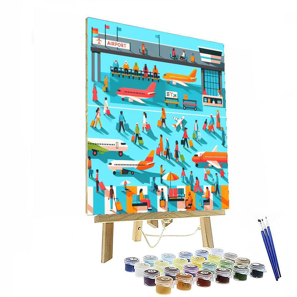 Buzzy Airport Adventure Numbered Painting Kits