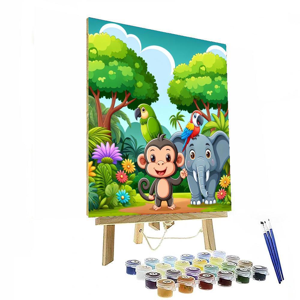 Jungle Adventure Safari Paint By Number
