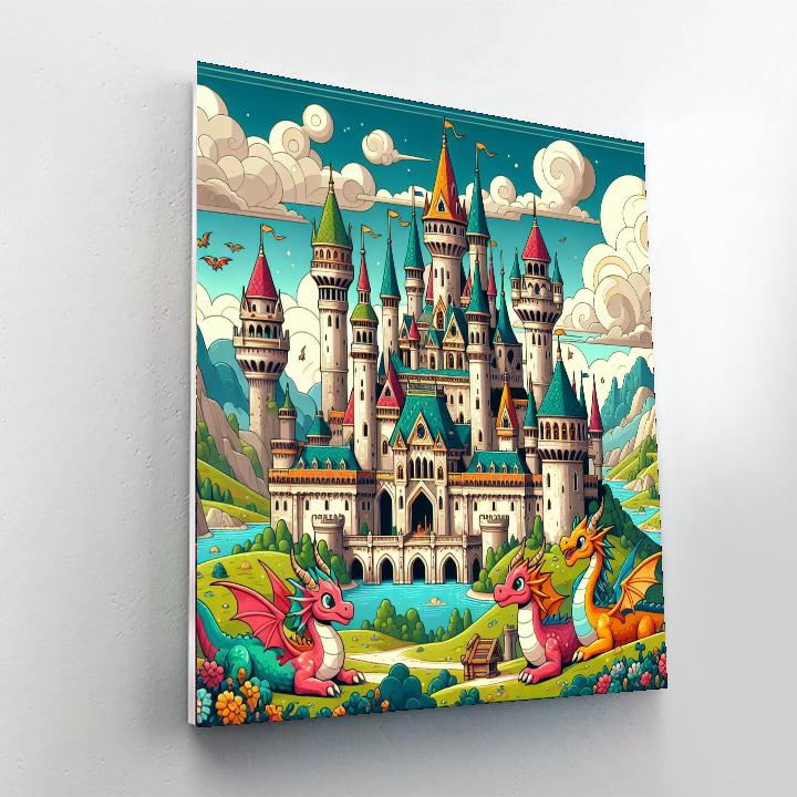 Castle Fantasy World DIY Paint By Numbers