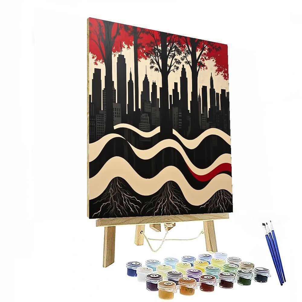 Banksy Inspired Urban Silence  DIY Paint By Numbers