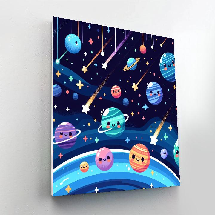 Cosmic Planetarium Paint By Numbers Art