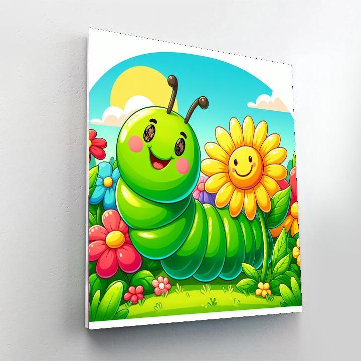 Cheery Caterpillar Adventure Paint By Number