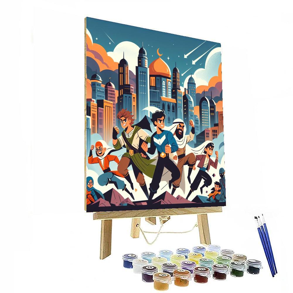 Epic Superhero Stories Painting Number Kit