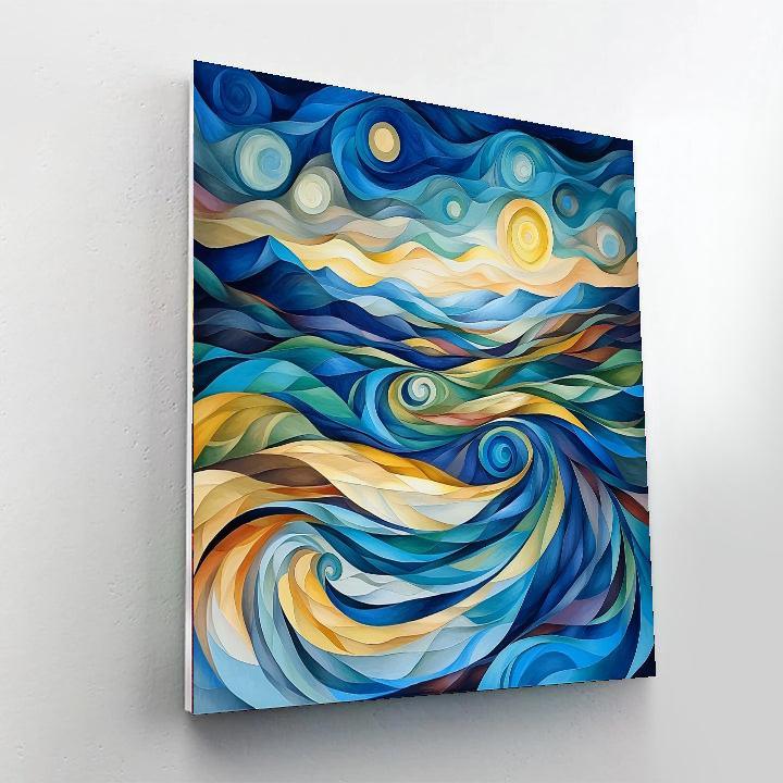 Max Ernst Inspired Dreamscape Reflections  Painting Number Kit