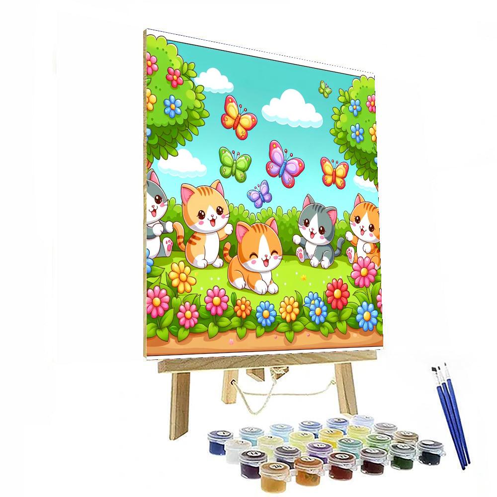 Curious Kitten Capers Paint By Color