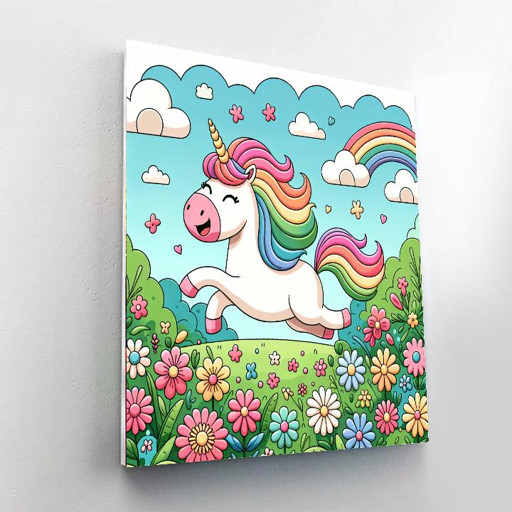 Majestic Unicorn's Magical Meadow Paint By Numbers Kits