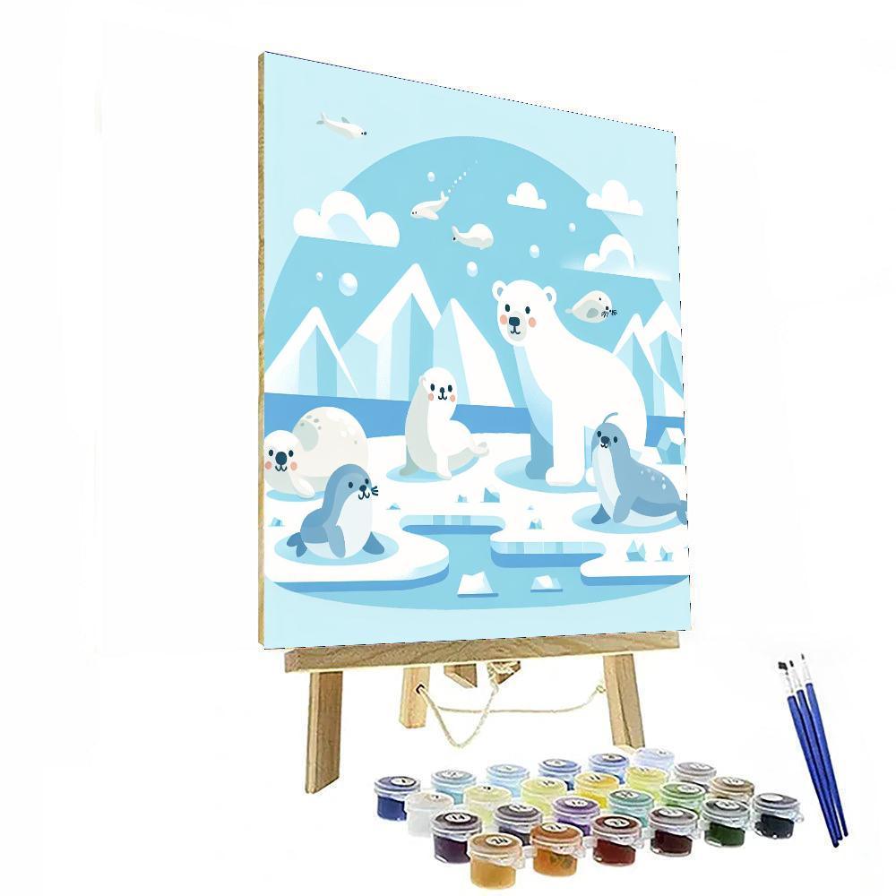 Arctic Wildlife Wonders Number Painting