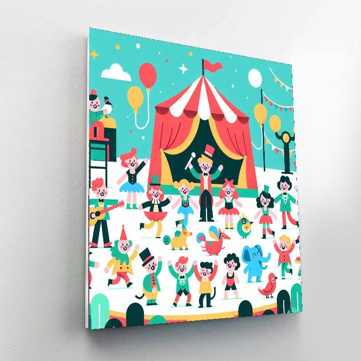 Circus Fun Fiesta Numbered Painting Kits