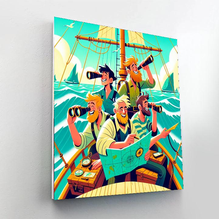 Merry Mariner's Map Numbered Painting Kits