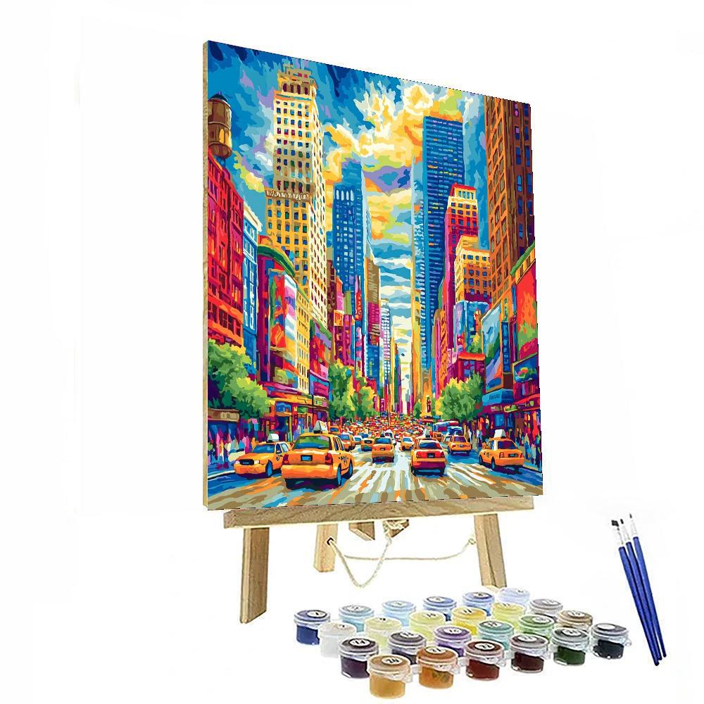 Edward Hopper Inspired Metropolitan Echoes  Number Painting