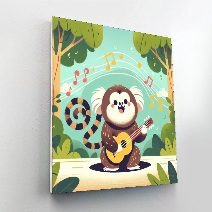 Musical Marmoset Melody Numbered Painting Kits