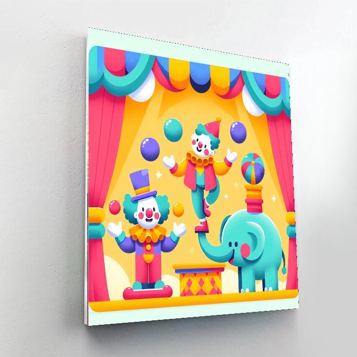 Circus Magic Adventure DIY Paint By Numbers