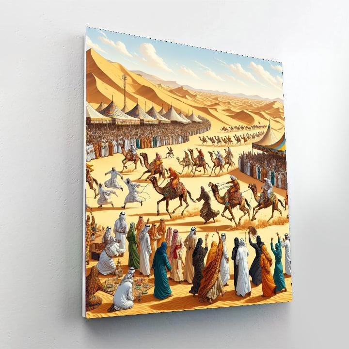 Festival Of The Sahara - Douz, Tunisia Painting Number Kit