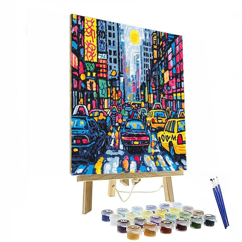 Keith Haring Inspired City's Heartbeat  Paint By Numbers Kits