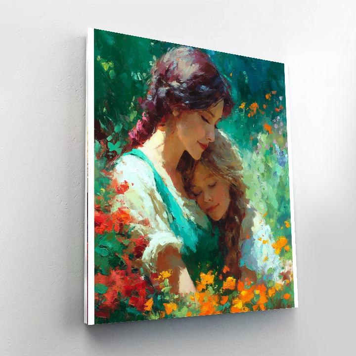 Morning Cuddles In The Garden DIY Paint By Numbers