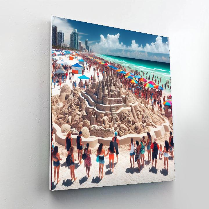 Cocoa Beach Sand Festival - Florida, Usa DIY Paint By Numbers