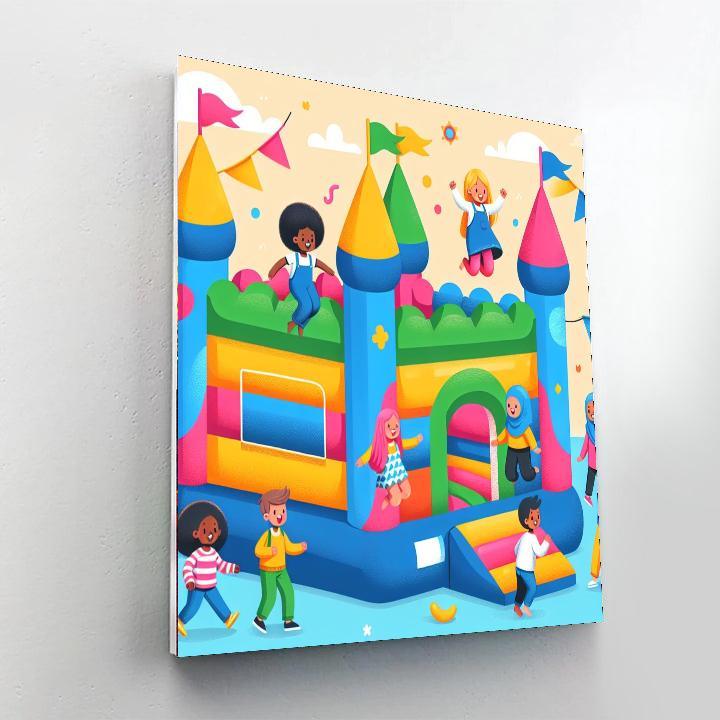 Bouncy Castle Fun Painting By Numbers Kit