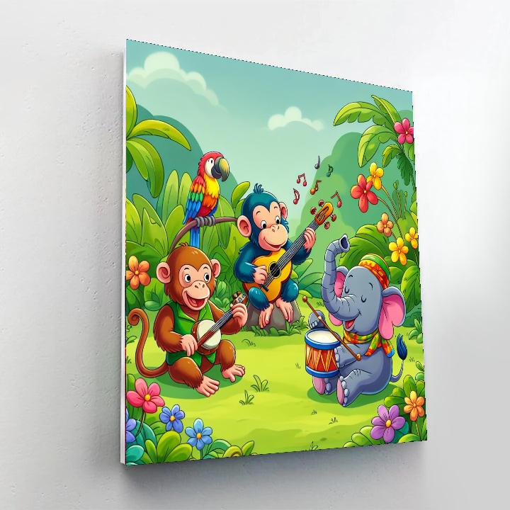Artful Jungle Jam Painting Number Kit