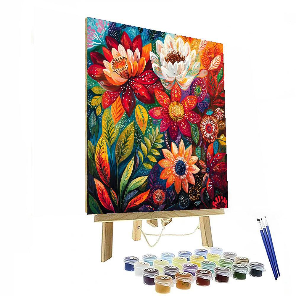 Frida Kahlo Inspired Colors Of Healing  Numbered Painting Kits