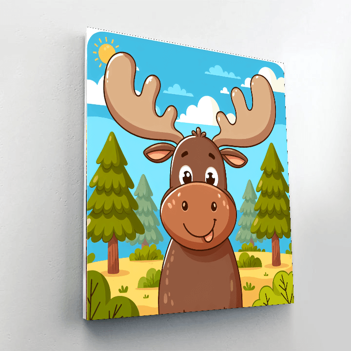 Merry Moose Paint By Color