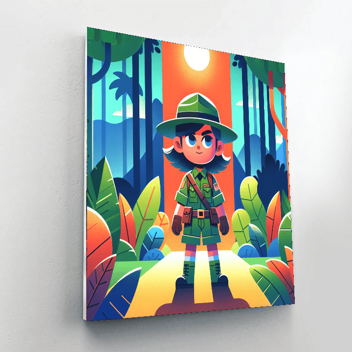 Rainforest Ranger Adventure DIY Paint By Numbers