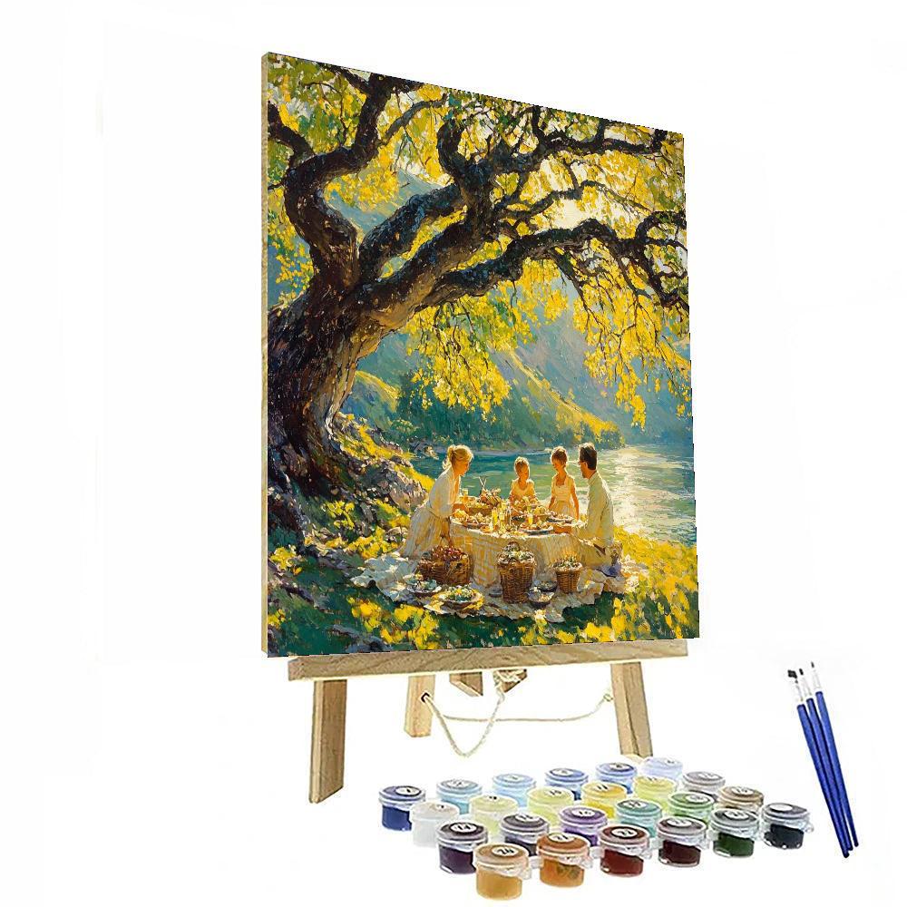 Family Picnic Day Paint By Numbers Kits