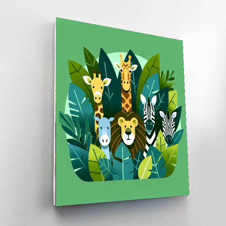 Zoo Safari Exploration Paint By Number