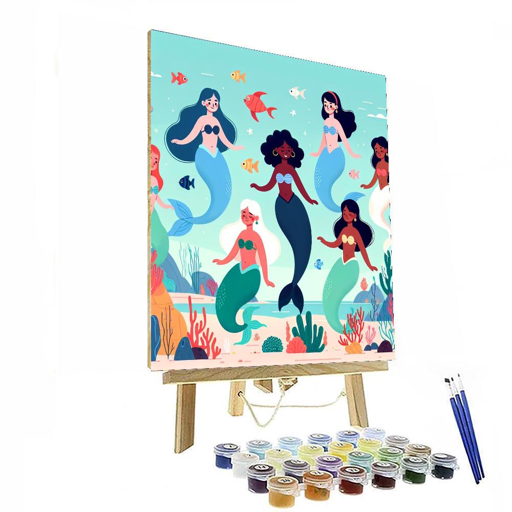 Enchanted Mermaid Bay Paint By Numbers
