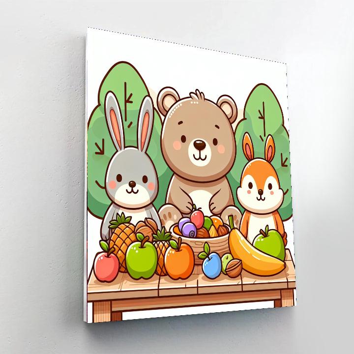 Forest Feast Numbered Painting Kits