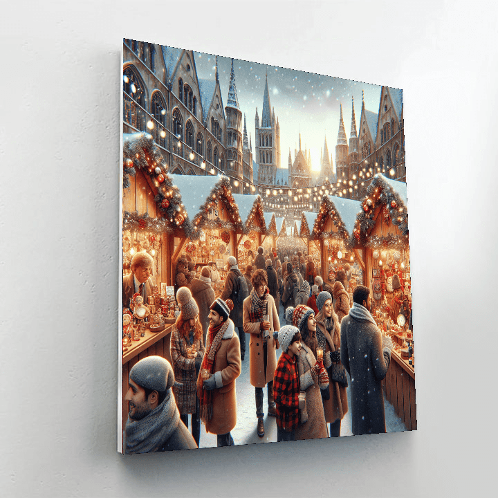 Bonn Christmas Market - Germany Paint By Numbers Kits