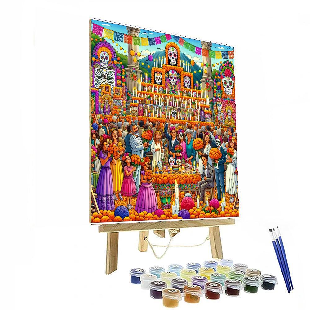 The Day Of The Dead Festival Paint By Color