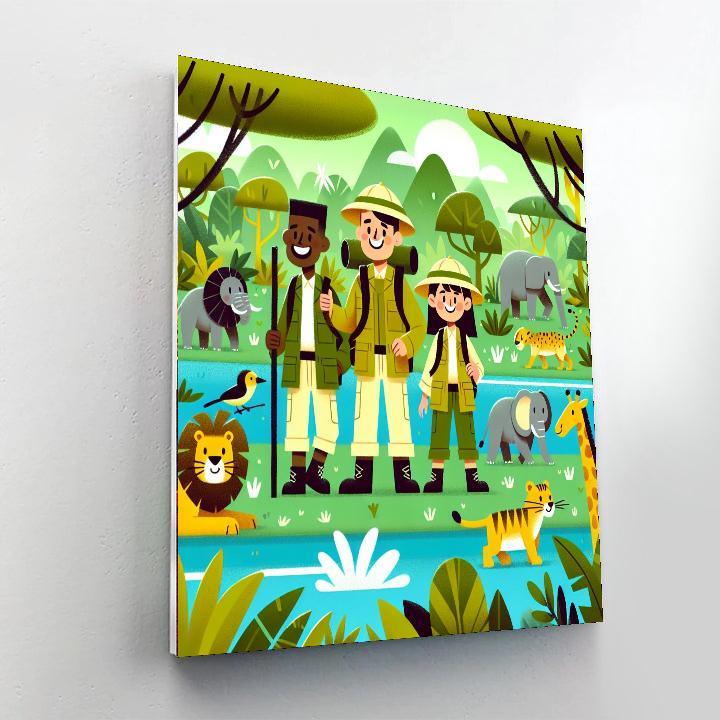 Safari Adventure Team Paint By Color