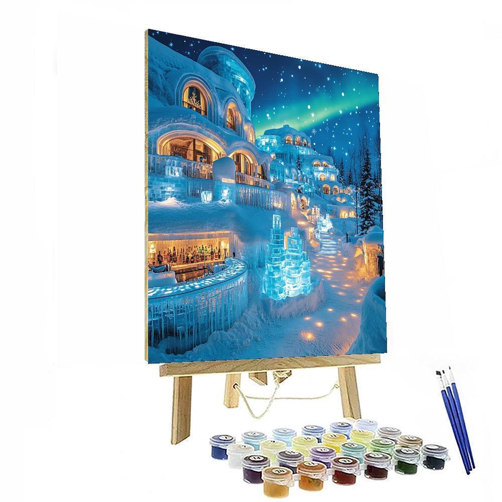 Lapland's Snow Village - Finland Numbered Painting Kits