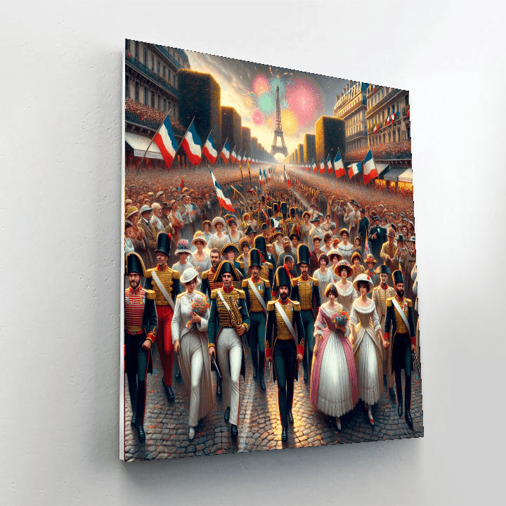 Bastille Day - Paris Paint By Color