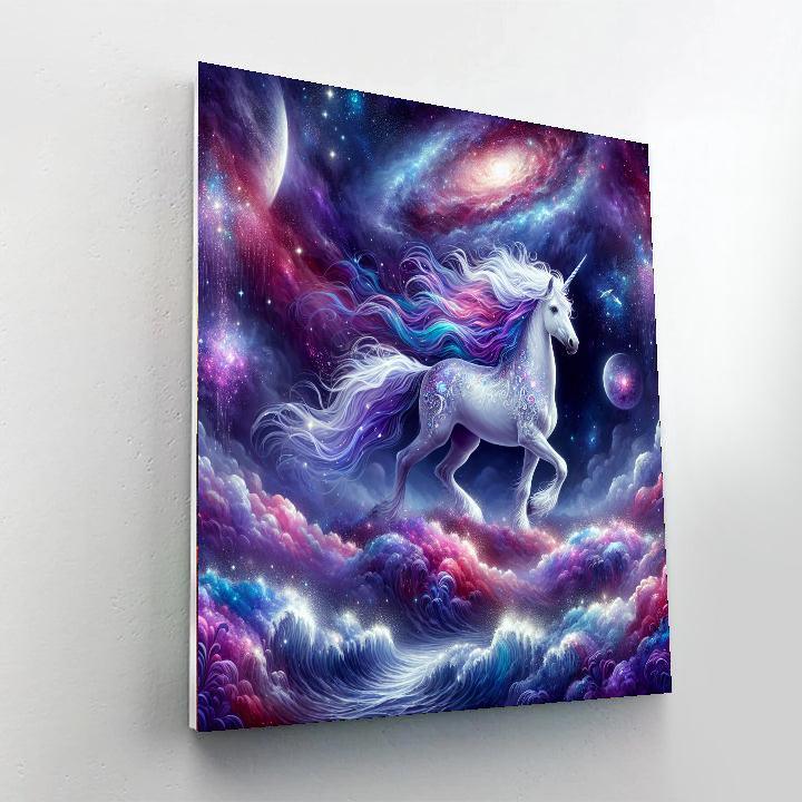 Cosmic Unicorn Dreams Paint By Numbers Art