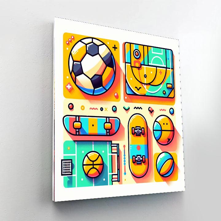 Sports Star Celebration Paint By Numbers Art
