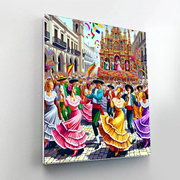 La Fiesta De San Isidro Paint By Numbers Kits