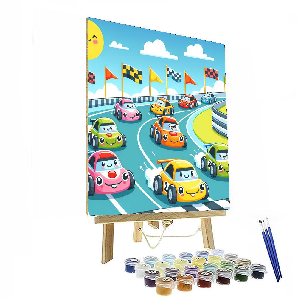 Exciting Race Cars Numbered Painting Kits