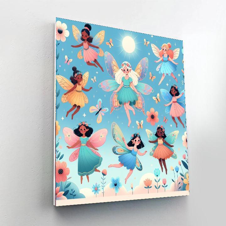 Frolicsome Fairies Number Painting