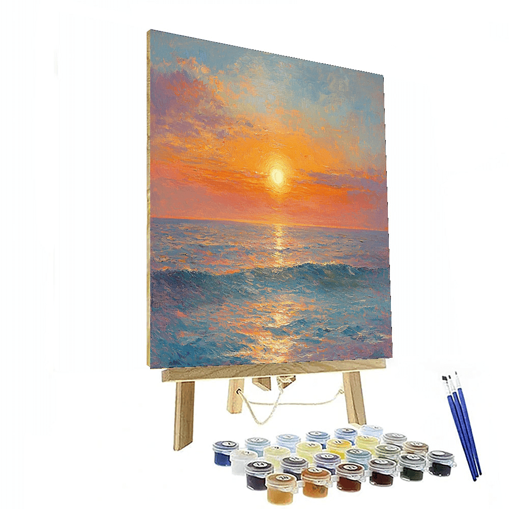J.M.W. Turner Inspired Dreamy Ocean Horizon  Paint By Numbers Kits