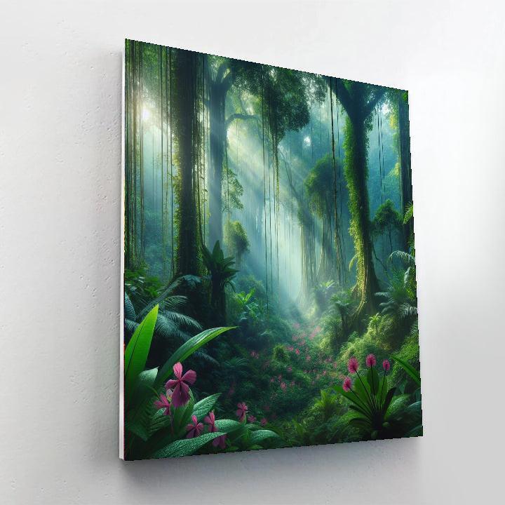 Verdant Rainforest Painting Number Kit