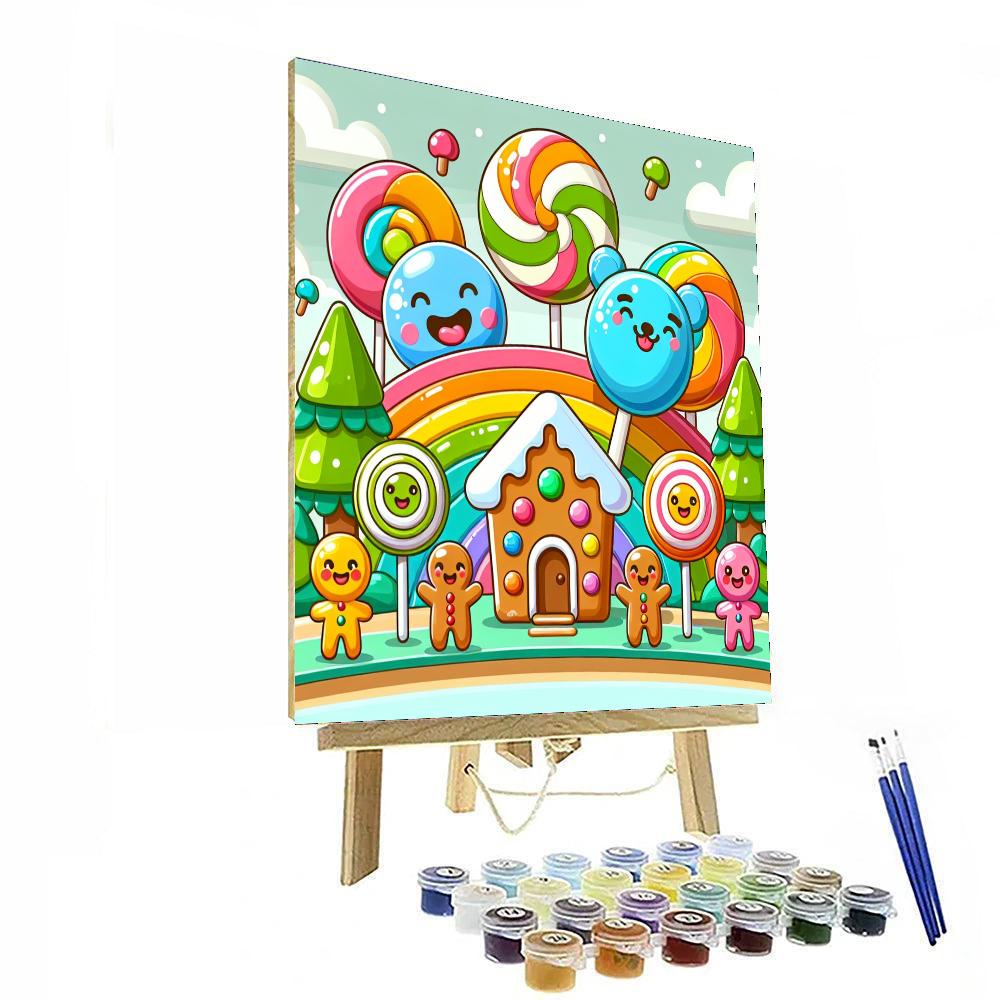 Dreamy Candy Land Painting Number Kit