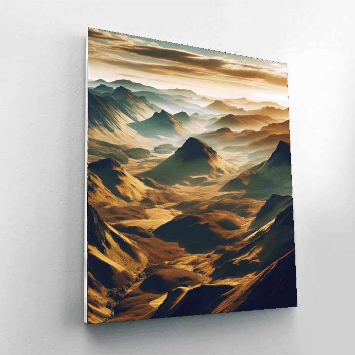 Majestic Highland Panorama Paint By Number