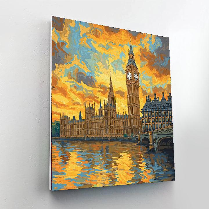 Big Ben And The Houses Of Parliament - London Numbered Painting Kits