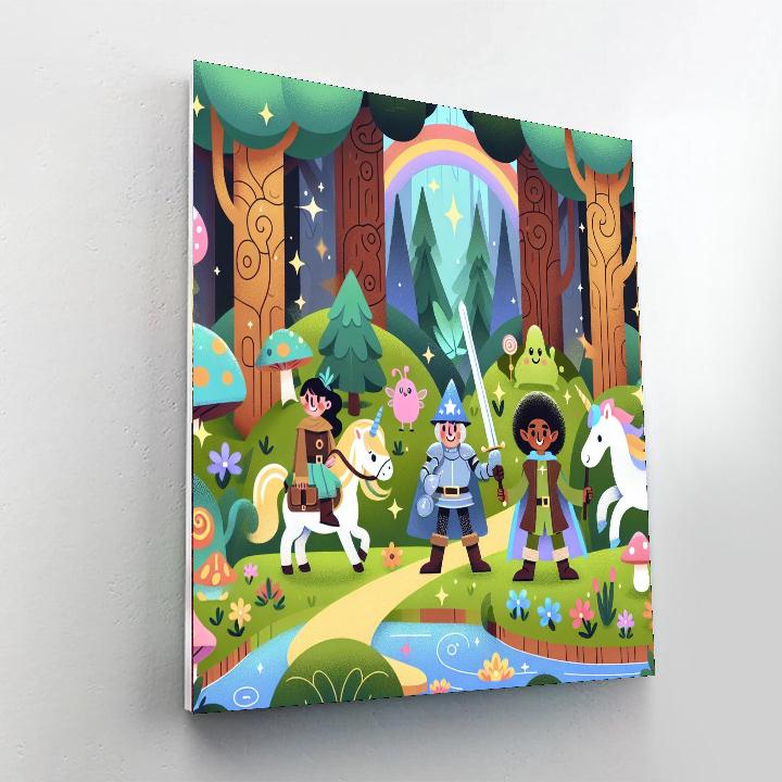 Fairy Tale Woods Journey Paint By Color